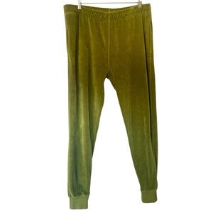 Todd Snyder Moss Green Jogger Pants | Made in Portugal | Velour | Men's Large